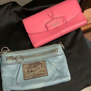 Coach wallet and clutch